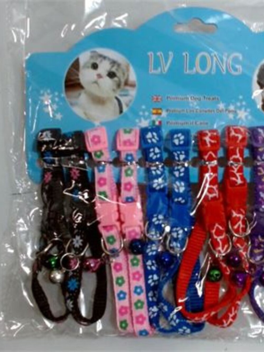 NWT Set of 12 Cat/Small Dog Collars with Bells